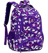 MYGOO Kids Backpack for Girls | Elementary School Backpack for Teen | Doubleday Collection | 17" ...