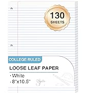 White loose leaf paper