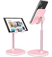LISEN Cell Phone Stand Adjustable Phone Holer for Desk, Pink Room Kitchen Decor Desk Accessories ...