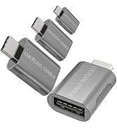 COUPLING USMILE USB C to USB Adapter 4-Pack, 10Gbps High-Speed Type C to USB 3.0 Adapter with OTG...