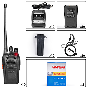 pxton walkie talkies include 10 pack