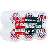 PROMAXCO Heavy Duty Packing Tape 18 Rolls, Total 1170Y, Clear, 2.8 mil, 1.88 inch x 65 Yards, Ult...