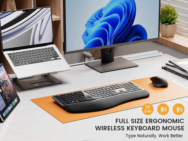 ergo wireless keyboard and mouse (20)