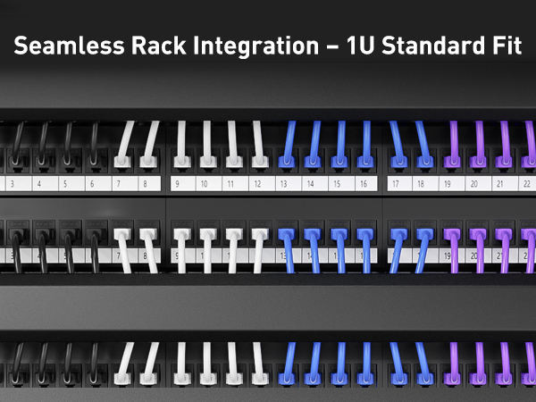 VCELINK 1U Server Rack Cable Management 24-Slot
