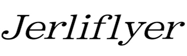 Large text displaying the word 'Jerliflyer' in a stylized serif font against a white background.