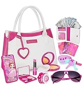 Officygnet Play Purse for Little Girls, Pretend Princess Play Toys for 3 4 5 6 7 8 Year Old, Todd...