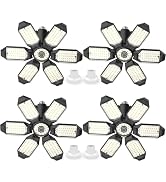 Led Garage Lights 4 Pack 200W Super Bright Ceiling Led Shop Lights, E26/E27 Base, 6500K, 22000LM ...