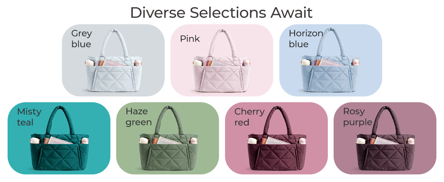 puffy tote bag