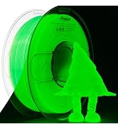AMOLEN 3D PLA Printer Filament, 1.75mm Glow in The Dark Green PLA Filament for 3D Printing, Best ...