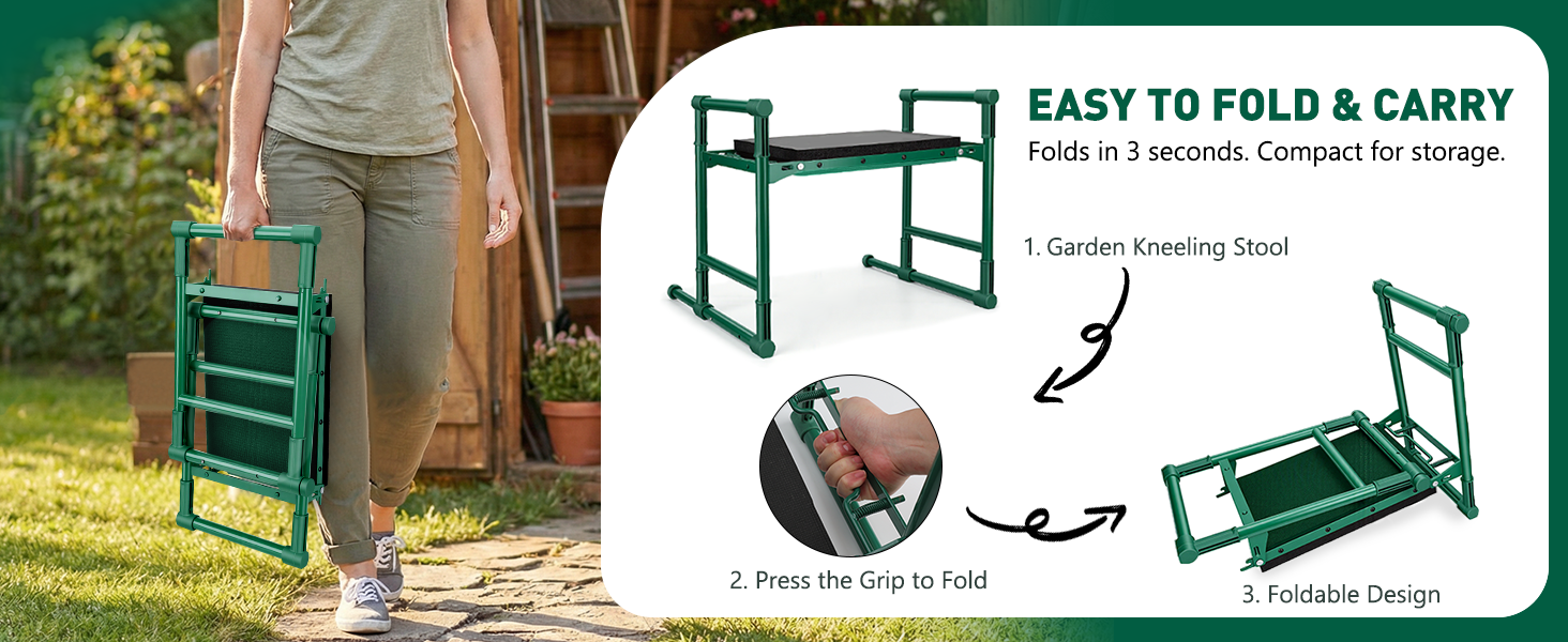 Rifpod Garden Kneeler and Seat Green