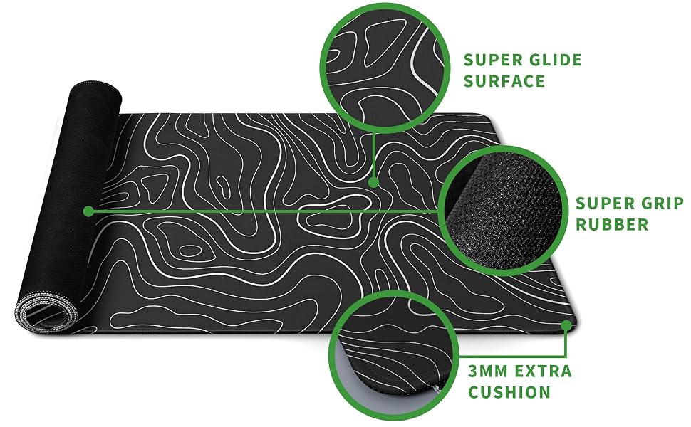 black mouse pad