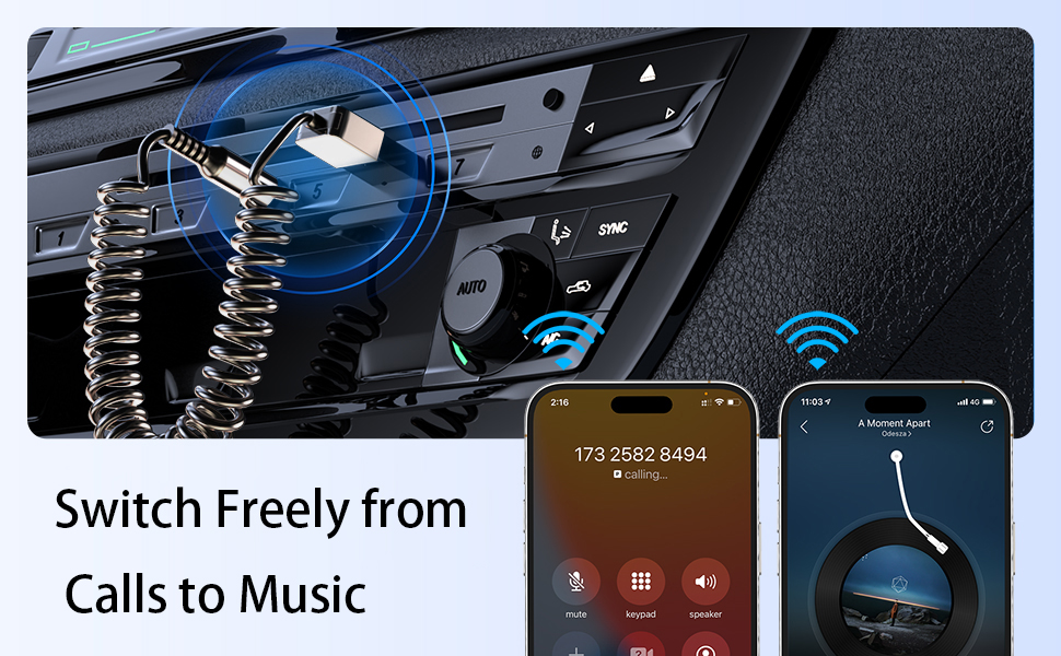 Aux Audio Adapter Receiver