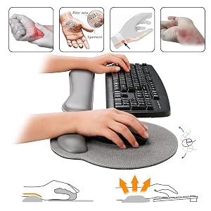 Wrist Rest Use Groove Design Fit Your Hands Better