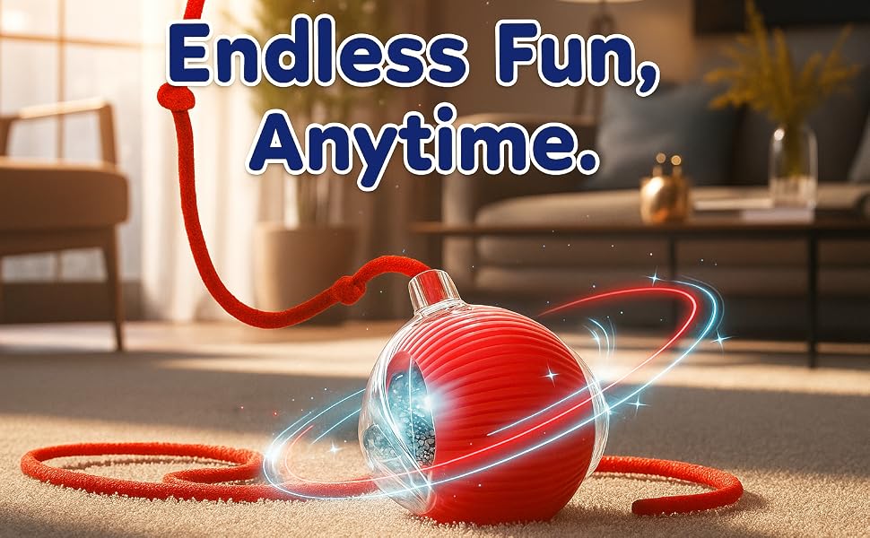 2025 New Interactive Dog Cat Toys Balls,Interactive Rolling Ball Cat Toy, 360° Smart Automatic Roll