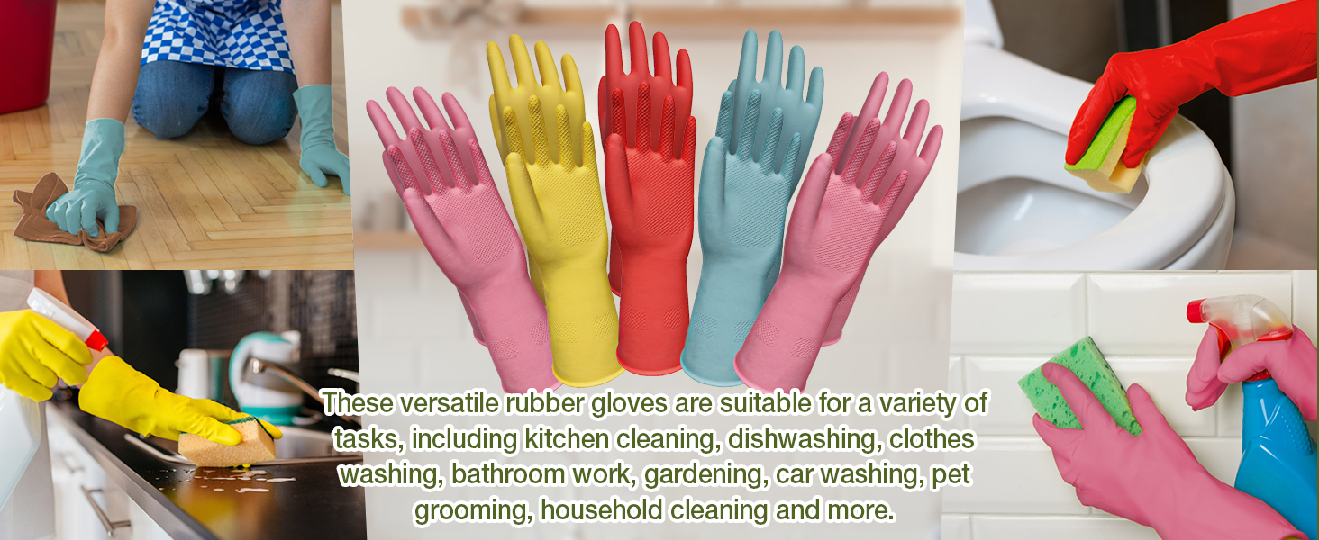 household cleaning gloves