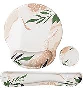 iLeadon Mouse Pad with Wrist Rest Set, Ergonomic Mouse Pad with Non-Slip Base for Computer Home O...