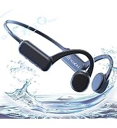 AYI Professional Swim Headphones True Bone Conduction Open Ear Headset MP3 Player Built-in 16G Me...