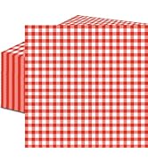 RED & WHITE GINGHAM NAPKINS