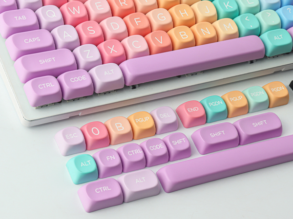 Dye sublimation PBT keycaps