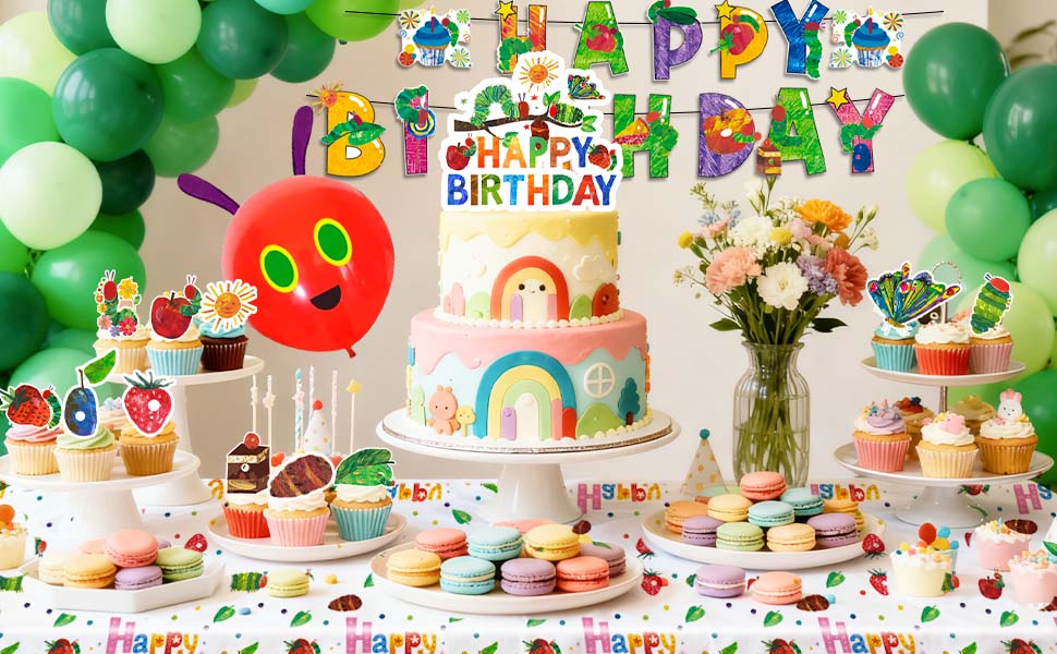 hungry caterpillar birthday decorations