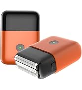 Premium Travel Electric Razor for Men - Ultra-Compact IPX7 Waterproof Foil Shaver with LED Indica...