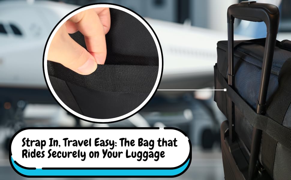 DJ Cable File Bag Detachable Dividers Padded Bottom Travel Gig Organizer Gear Sound Equipment Laptop