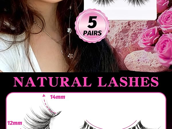 clear band lashes
