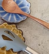 Ceramic Spoon Rest for Stove Top, Ice Cracks Flower Cute Spoon Rest for Kitchen Counter, Cooking ...