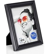 RPJC Solid Wood 5x7 inch Picture Frames and High Definition Glass for Table Top Display and Wall ...