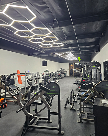 garage hexagon led lights
