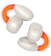 APETOO Open Earbuds Sports Clip-On Headphones with Night Flash Lights for iPhone 16 Galaxy S25, C...