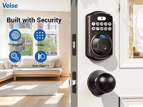 keyless entry door lock for front door