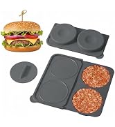 AUOON Silicone Burger Press for 4.5" 1/4-1/3 lb Patties - 4 in 1 Hamburger Press Patty Maker for ...
