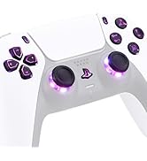 eXtremeRate Multi-Colors Luminated Face Buttons 7 Colors 9 Modes DTF V3 LED Kit for PS5 Controlle...