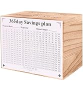 365 Days Piggy Bank Large,Wooden Adult Piggy Bank,You can only, not withdraw it. Boys and Girls S...