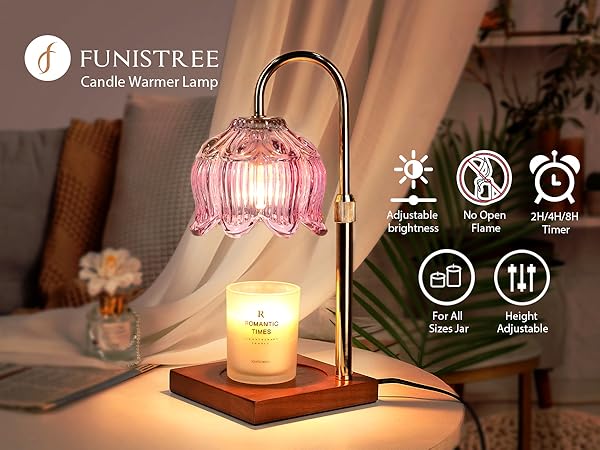 Candle Warmer Lamp with Timer Dimmable