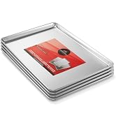 Last Confection 18" x 26" Commercial Grade Baking Sheet Pans, 4 Pack - Aluminum Full-Size Rimmed ...
