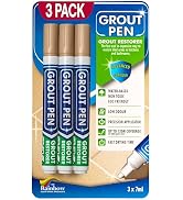 Grout Pen Beige Tile Paint Marker: Waterproof Grout Paint, Tile Grout Colorant and Sealer Pen - B...