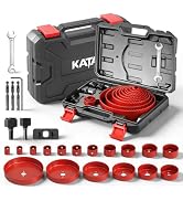 KATA 25PCS Hole Saw Kit, Hole Saw Set with 3/4"-6" (19-152mm) Saw Blades, Multi-Size Hole Cutter ...