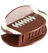 Brown Rugby Hair Claw,Hair Clips for Women,Creative Ball Theme Clamp Rugby Clips,Sports Accessori...