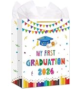 WALENGIF Preschool Graduation Gifts Bag 2026 - 13" Large Kindergarten Graduations Gift Bags with ...