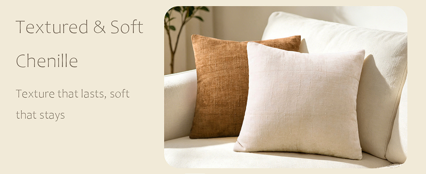 chenille pillow covers