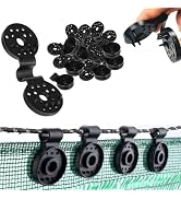 25 Pcs Black Shade Cloth Heavy Duty Lock Grip, Removable and Reusable Shade Cloth Clips for Sun S...