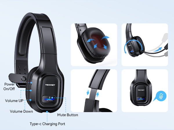 bluetooth headset with microphone