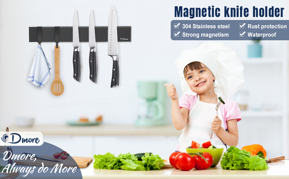12in Dmore magnetic knife holder for wall
