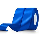 100 Yards 1 1/2 Inch Royal Blue Ribbon Graduation Ribbon Gift Wrap Ribbon Royal Blue Silk Ribbon ...