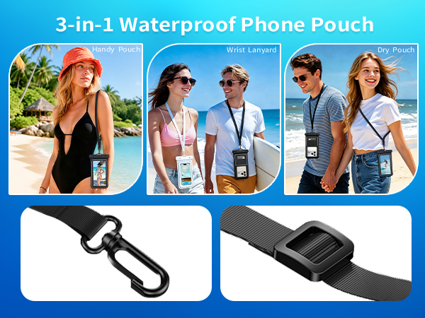large waterproof phone pouch