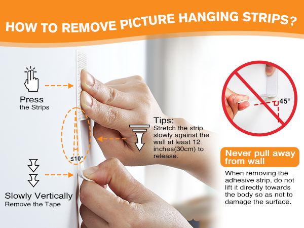 how to remove summerbrite picture hangers picture hanging strips for wall
