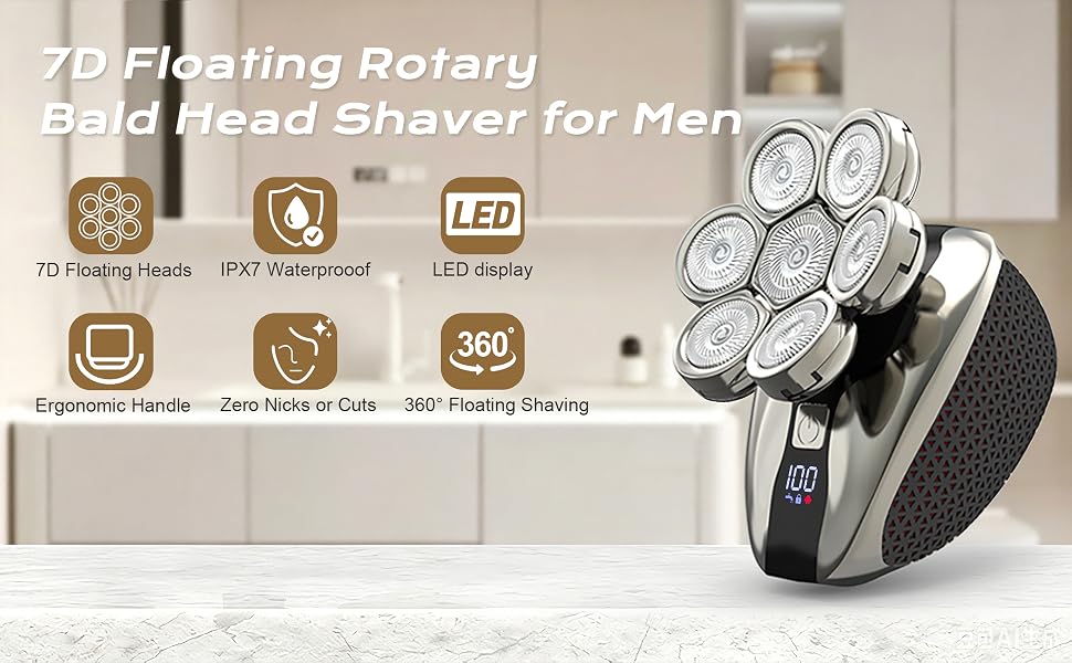 7D Head Shavers for Bald Men