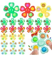 24 Pcs Fidget Spinners Bulk-Mini Pop Bubble Fidget Spinner Toys for Kids Party Favors,Birthday Re...